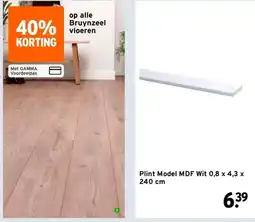 GAMMA Plint Model MDF Wit aanbieding