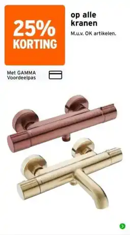 GAMMA gamma kranen aanbieding