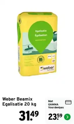 GAMMA Weber Beamix Egalisatie aanbieding