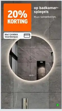 GAMMA gamma badkamer-spiegels aanbieding