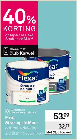 Karwei Flexa Strak op de Muur aanbieding