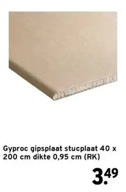 GAMMA Gyproc gipsplaat stucplaat aanbieding