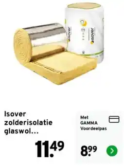 GAMMA Isover zolderisolatie glaswol aanbieding
