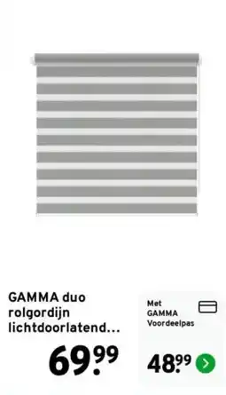 GAMMA gamma duo rol gordijn lichtdoorlatend aanbieding