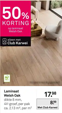 Karwei Laminaat Welsh Oak aanbieding