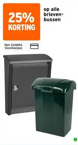 GAMMA gamma brievenbussen aanbieding