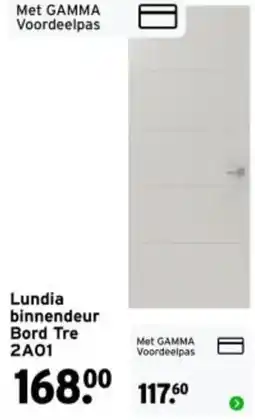 GAMMA Lundia binnendeur Bord Tre 2A01 aanbieding