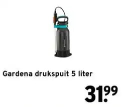 GAMMA Gardena drukspuit 5 liter aanbieding