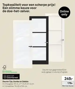 Karwei Deuren Tijn, Femke en Debbie aanbieding