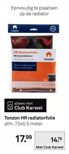 Karwei Tonzon HR radiatorfolie aanbieding