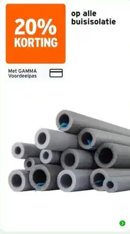 GAMMA gamma buisisolatie aanbieding
