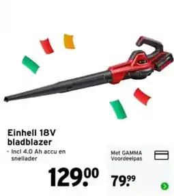 GAMMA Einhell bladblazer aanbieding