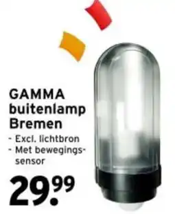 GAMMA gamma buitenlamp bremen aanbieding