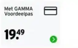 GAMMA Met GAMMA Voordeelpas aanbieding