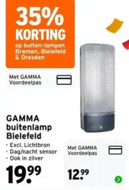 GAMMA gamma buitenlamp bielefeld aanbieding