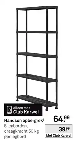 Karwei Club Karwei handson opbergrek³ aanbieding