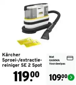 GAMMA Kärcher Sproei-/extractie-reiniger SE 2 Spot aanbieding