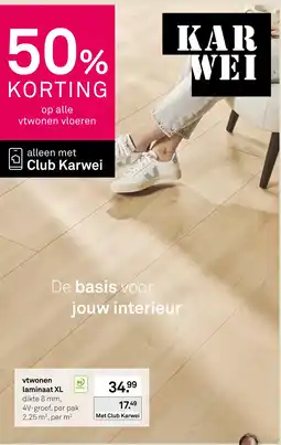 Karwei vtwonen laminaat XL aanbieding