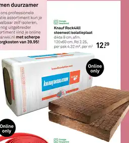 Karwei Knauf Rock4All steenwol isolatieplaat aanbieding