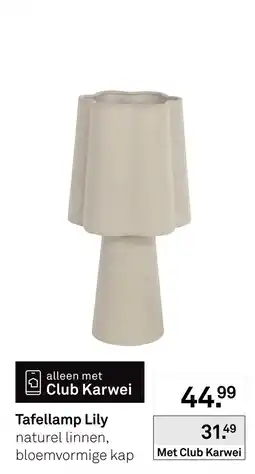 Karwei Club Karwei Tafellamp Lily aanbieding