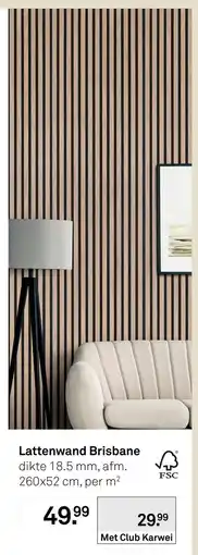 Karwei Lattenwand Brisbane aanbieding