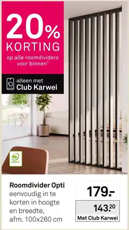 Karwei Roomdivider Opti aanbieding