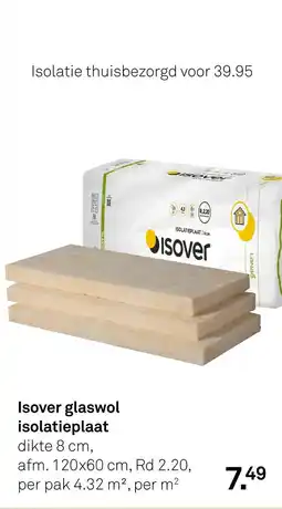 Karwei Isover glaswol isolatieplaat aanbieding