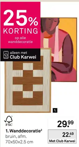 Karwei Wanddecoratie aanbieding