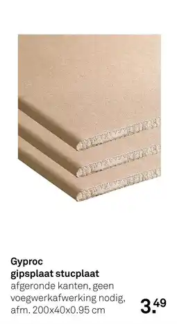 Karwei Gyproc gipsplaat stucplaat aanbieding