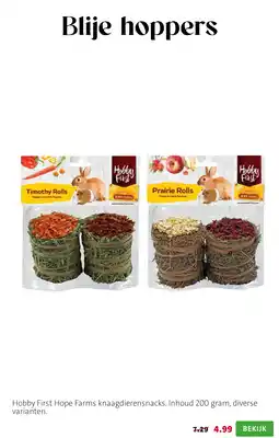 Intratuin Hobby First Hope Farms knaagdierensnacks aanbieding