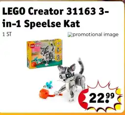 Kruidvat LEGO Creator 31163 3-in-1 Speelse Kat aanbieding