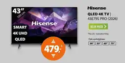 Expert Hisense QLED 4K TV | 43E79S PRO (2026) aanbieding