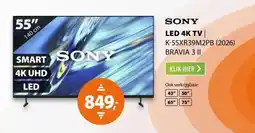 Expert Sony led 4k tv | k-55xr39m2pb (2026) bravia 3 ii aanbieding