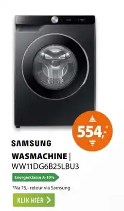 Expert Samsung wasmachine | WW11DG6B25LBU3 aanbieding