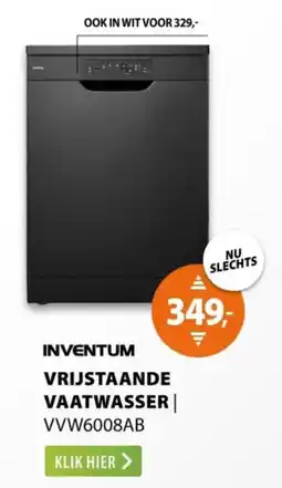 Expert Inventum vrijstaande vaatwasser VVW6008AB aanbieding