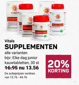 Ekoplaza Vitals supplementen aanbieding