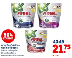 Makro Ariel Professional wasmiddelpods aanbieding