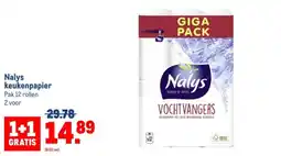 Makro Nalys keukenpapier aanbieding