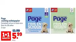 Makro Page vochtig toiletpapier aanbieding