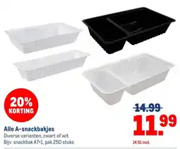 Makro Alle A-snackbakjes aanbieding