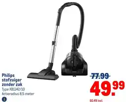 Makro Philips stofzuiger zonder zak aanbieding