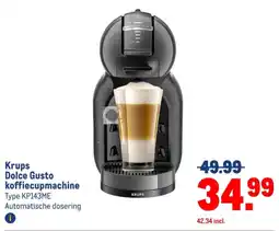 Makro Krups Dolce Gusto koffiecupmachine Type KP143ME aanbieding
