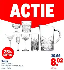 Makro Glazen Serie Timeless aanbieding