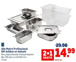 Makro Metro Professional GN-bakken en deksels aanbieding