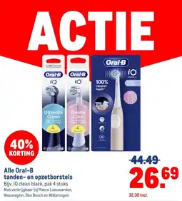 Makro Oral-B tanden- en opzetborstels aanbieding