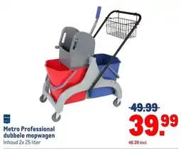 Makro Metro Professional dubbele mopwagen aanbieding