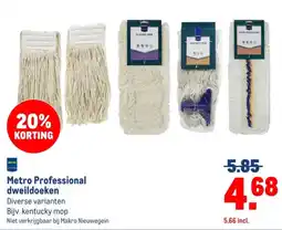 Makro Metro Professional dweildoeken aanbieding