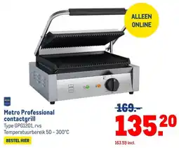 Makro Metro Professional contactgrill aanbieding
