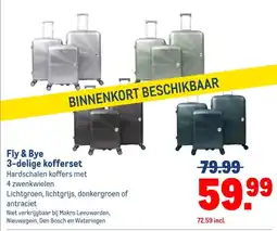 Makro Fly & Bye 3-delige kofferset aanbieding