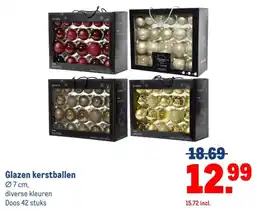 Makro Decaris glazen kerstballen aanbieding